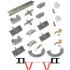 Picture of 20024604 200FS 4-Panel Hardware Set, 2-1/4" [57mm] Door, 60" 5/0 [1524mm] Track Length