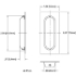 Picture of 40-15PK2 OBLONG PULL US15 PEEK PAK