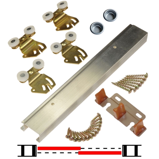 Picture of 2200 30" 2-Door Hardware Set, 75lbs. [34kg] Door