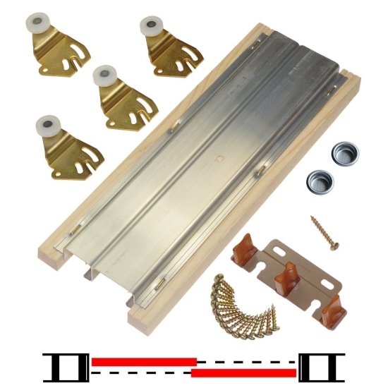 Picture of 22227214 2222 2-Door Hardware Set, 71" 5/11 [1803mm] Track Length