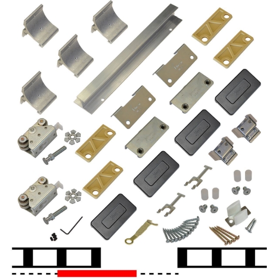 Picture of 200WG481 200WG 24" 1-Door Hardware Set