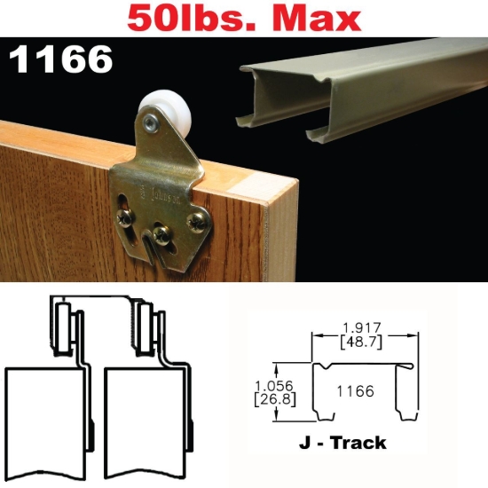 Picture of 2200 / 1166 / 1138 Sliding Bypass Door Hardware