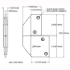 Picture of 1602ZCWH HINGE ZINC/WHITE(DRYWALL)