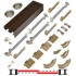 Picture of 13872SSB 138FSMSC 2-Door Side Mount Soft Operating Hardware Set, 72" 6/0 [1829mm] Bronze Track Length