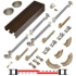Picture of 138482SB 138FSC 2-Door Soft Operating Hardware Set, 48" 4/0 [1219mm] Bronze Track Length