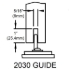 Picture of 2030 HVY DUTY END GUIDE  W/SCR