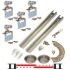 Picture of 11S96218 111SM 2-Door Side Mount Hardware Set, 1-1/8" (29mm) Door, 96" 8/0 [2438mm] x 2 Track Length