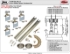 Picture of 11S96234 111SM 2-Door Side Mount Hardware Set, 3/4" (19mm) Door, 96" 8/0 [2438mm] x 2 Track Length