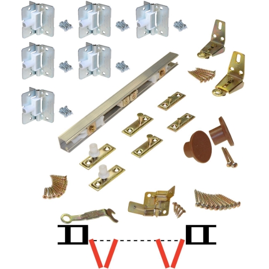 Picture of 170A486H 48" 4 DR ALUMINUM TRACK