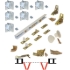 Picture of 170W606H 1700 4-Panel Hardware Set, 60" 5/0 [1524mm] White Steel Track Length