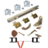 Picture of 1734363H 1700FS 2-Panel Side Mount Hardware Set, 3/4" [19mm] Door, 36" 3/0 [914mm] Track Length