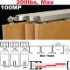 Picture of 100MP Tri-Pass Pocket Door Hardware