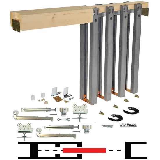 Picture of 265010SC 2060SC 60" x 108" Soft Operating Pocket Door Frame